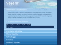 Frontpage screenshot for site: Velemi - montažna i fiksna klizališta (http://www.velemi.hr)
