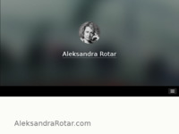 Frontpage screenshot for site: Aleksandra Rotar (http://www.aleksandrarotar.com/)