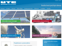 Frontpage screenshot for site: Uljanik Tesu Elektronika d.o.o. - Pula (http://www.ute.hr)