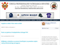 Frontpage screenshot for site: (http://www.upvh.hr/)