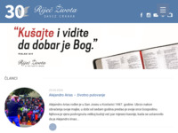 Frontpage screenshot for site: Riječ Života (http://www.rijeczivota.hr)