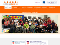 Frontpage screenshot for site: Udruga Zamisli (http://www.zamisli.hr/)
