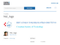 Frontpage screenshot for site: Hrvatsko toksikološko društvo (http://www.imi.hr/htd)