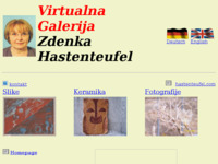 Frontpage screenshot for site: Virtualna Galerija Zdenke Hastenteufel (http://www.hastenteufel.com/gallery_hr1.htm)