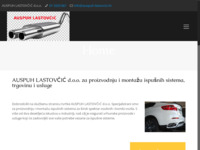 Frontpage screenshot for site: (http://www.auspuh-lastovcic.hr/)