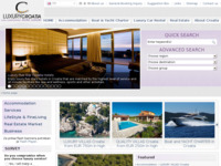 Slika naslovnice sjedišta: Ekskluzivna i luksuzna Hrvatska (http://www.luxurycroatia.com)