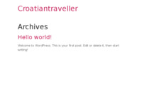 Frontpage screenshot for site: Croatian Traveller (http://www.croatiantraveller.net)
