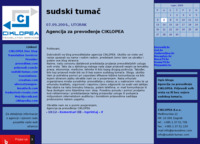 Frontpage screenshot for site: Sudski tumač blog (http://sudskitumac.blog.hr/)