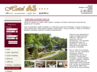 Frontpage screenshot for site: (http://www.hotel-as.hr/)