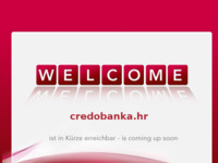 Frontpage screenshot for site: (http://www.credobanka.hr)