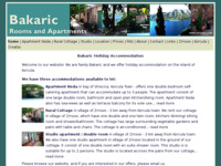 Frontpage screenshot for site: Apartmani Bakarić - Korčula (http://www.bakaric.com)