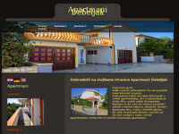 Frontpage screenshot for site: (http://www.apartmani-debeljak-vir.info)