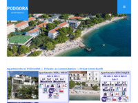 Frontpage screenshot for site: Podgora - lijepo dalmatinsko mjesto (http://www.podgora.biz)