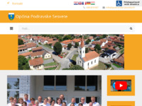 Frontpage screenshot for site: Općina Podravske Sesvete (http://www.podravske-sesvete.hr/)