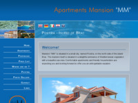 Frontpage screenshot for site: (http://www.apartments-postira.com/)