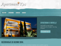 Frontpage screenshot for site: Apartmani Kos - Novalja - Otok Pag (http://www.apartmani-kos.com/)
