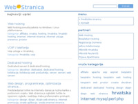 Frontpage screenshot for site: (http://www.web-stranica.com)