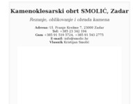Frontpage screenshot for site: Klesarska radionica Smolić (http://www.smolic.hr/)