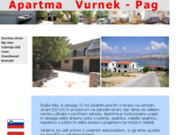 Frontpage screenshot for site: Apartman, Vurnek, Pag (http://free-kr.htnet.hr/zbedenik/)