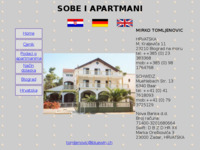 Frontpage screenshot for site: (http://free-po.htnet.hr/Apartmans-Tomljenovic)