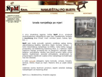Frontpage screenshot for site: NpM d.o.o. - namještaj po mjeri (http://www.npm.hr/)