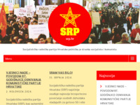 Frontpage screenshot for site: Socijalistička radnička partija Hrvatske (http://www.srp.hr/)