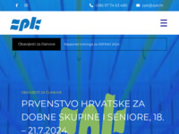 Frontpage screenshot for site: Zagrebački plivački klub (http://www.zpk.hr/)