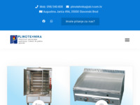 Frontpage screenshot for site: (http://www.plinotehnika.hr)