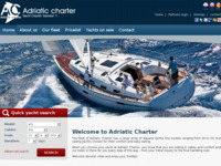Frontpage screenshot for site: (http://www.adriatic-charter.com)