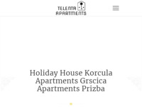 Frontpage screenshot for site: Apartmani u Gršćici (http://www.grscica.net/)