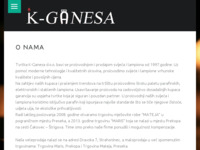 Frontpage screenshot for site: (http://www.k-ganesa.hr)