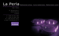 Frontpage screenshot for site: Restaurant La Perla, Rovinj (http://www.laperla.hr/)