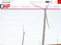 Frontpage screenshot for site: Energetski institut Hrvoje Požar (http://www.eihp.hr/)
