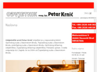 Frontpage screenshot for site: Internet stranice odvjetnika Petra Krnića (http://www.odvjetnik-krnic.hr)