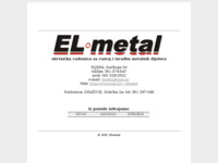 Frontpage screenshot for site: El-metal (http://www.inet.hr/~elmetal)