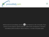 Frontpage screenshot for site: (http://www.prevoditelj.com.hr)