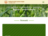Frontpage screenshot for site: Poljoprivredni institut Osijek (http://www.poljinos.hr)