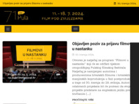 Slika naslovnice sjedišta: Pula film festival (http://www.pulafilmfestival.hr/)