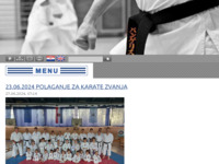 Frontpage screenshot for site: Športski karate klub Lošinj (http://www.karateklublosinj.hr)