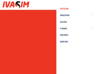 Frontpage screenshot for site: Ivasim d.o.o. (http://www.ivasim.hr/)