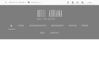 Frontpage screenshot for site: Hotel Adriana, Split (http://www.hotel-adriana.hr/)
