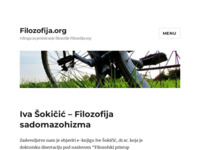 Frontpage screenshot for site: (http://www.filozofija.org)