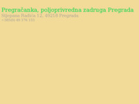 Frontpage screenshot for site: Pregračanka, poljoprivredna zadruga Pregrada (http://www.pregracanka.hr)
