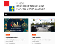 Frontpage screenshot for site: Vijeće bošnjačke nacionalne manjine Grada Zagreba (http://www.vbnmgz.hr)
