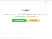 Frontpage screenshot for site: (http://www.nimium.hr/)