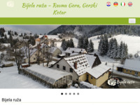 Frontpage screenshot for site: Pansion Bijela Ruža - Ravna Gora (http://www.bijela-ruza.hr)