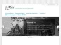 Frontpage screenshot for site: SFera -- Hrvatska udruga za znanstvenu fantastiku (http://www.sfera.hr)