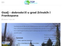 Frontpage screenshot for site: Turistička zajednica grada Ozlja (http://www.ozalj-tz.hr/)