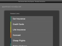 Frontpage screenshot for site: (http://www.apartmani-novalja.net/)