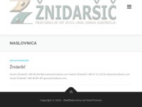 Frontpage screenshot for site: Žnidaršič (http://www.znidarsic.hr)